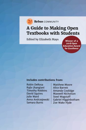 Cover of A Guide to Making Open Textbooks with Students